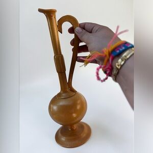 Vintage Wood Bud Vase Gift for Rustic Home Decor